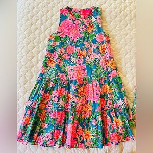 Trina Swing Dress in Multi Rose To The Occasion